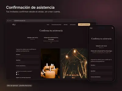 Confirmación de asistencia desde el celular